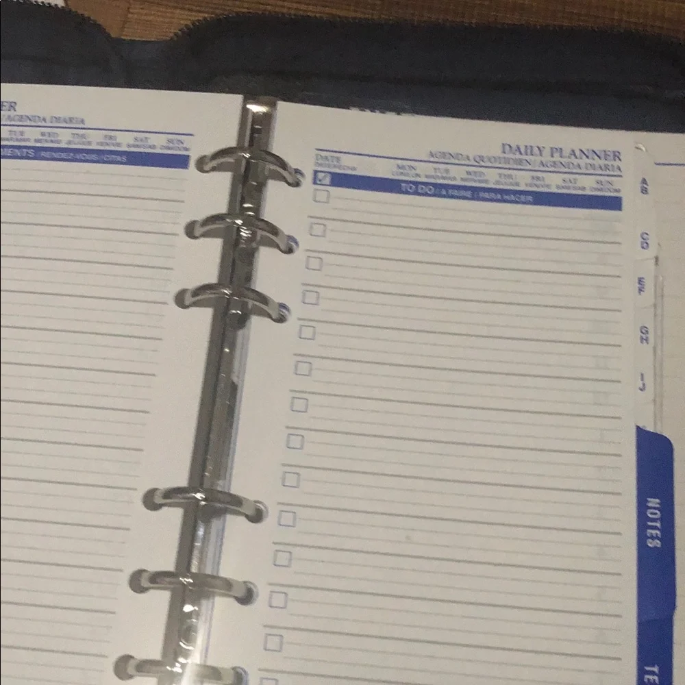 Mead Five Star Navy Zippered Planner Case  NWT. Vintage 1990’s
